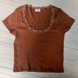 Cotton On Lace Trim Top
